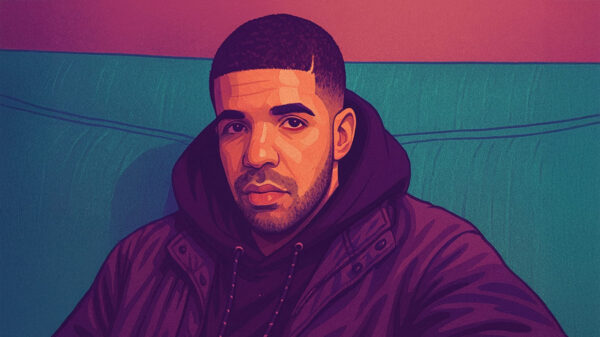 A digital illustration of Drake inspired by his Comeback Season mixtape, for one of his first interviews about music.