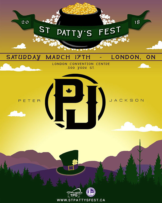 Peter Jackson to join Lil Yachty & more at the St. Patty's Fest in London