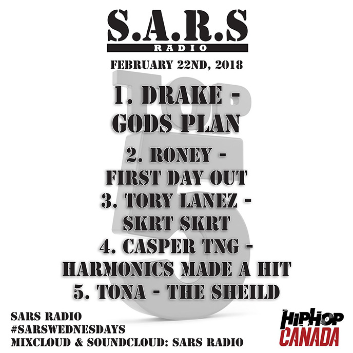 SARS Radio: Episode 114 sees God's Plan retain the No. 1 spot