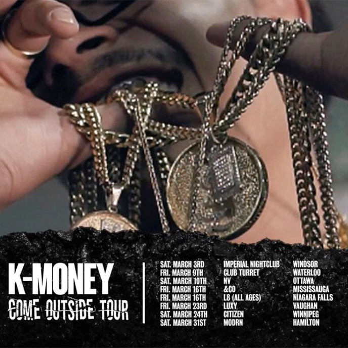 K Money Launches 8 Date Come Outside Tour Hiphopcanada