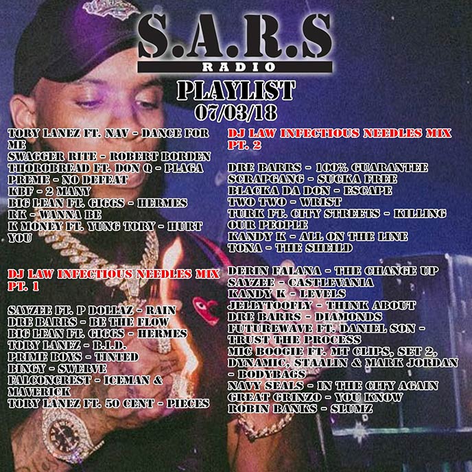 Listen to SARS Radio Ep. 115 & 116 (Hosted by TRA & DJ Law)