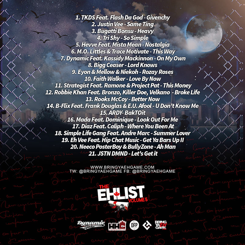 Bring Ya Eh Game releases The Eh List Volume 5 mixtape