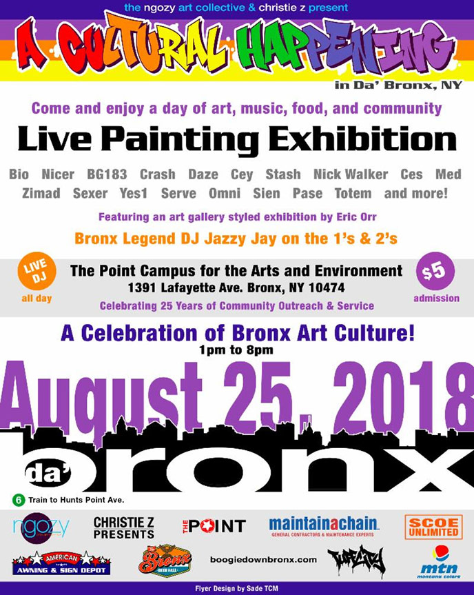 A Cultural Happening in Da Bronx is going down this weekend