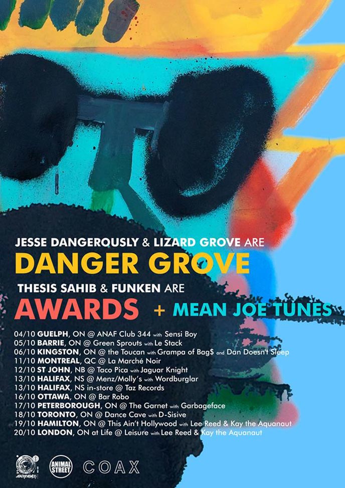 Danger Grove and Awards announce October tour to promote albums