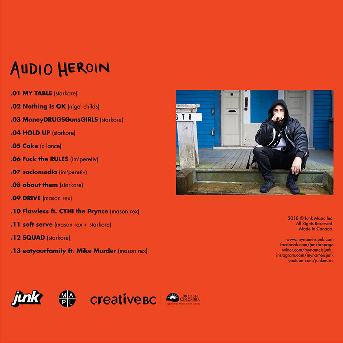 Junk releases third studio album Audio Heroin