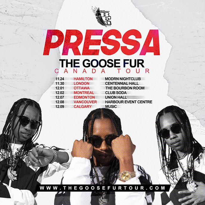 Toronto rapper Pressa announces The Goose Fur Canada Tour