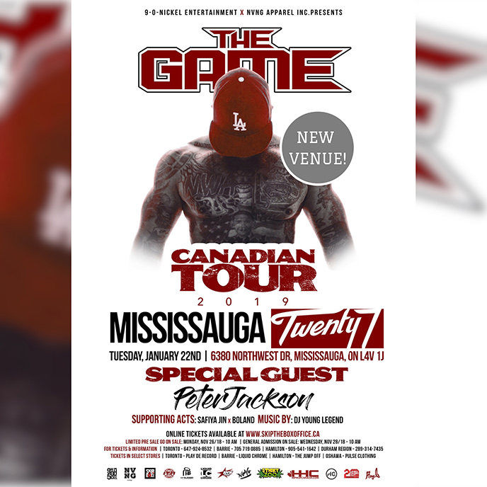 The Game Canadian Tour 2019 kicks off in Vancouver on Jan. 12