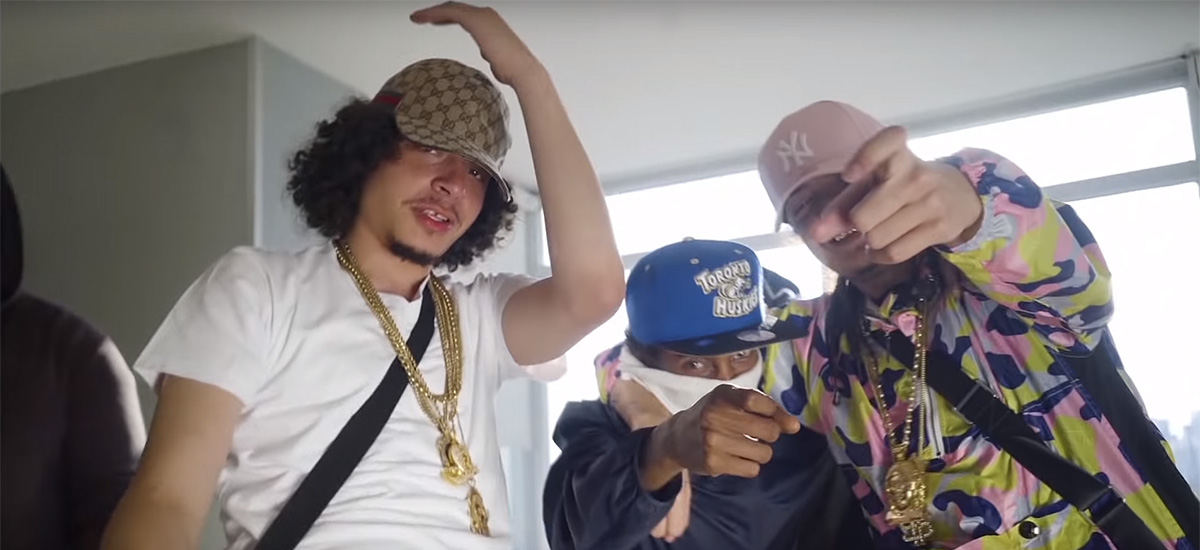 Scenes from the new Casper TNG and Jmak video, Number 3; Casper is seen with members of his crew including his brother K Money.