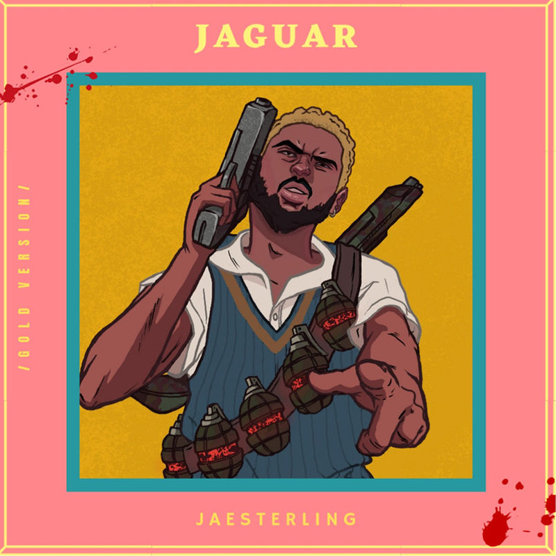 Artwork for the Jaguar EP by Calgary artist Jae Sterling.