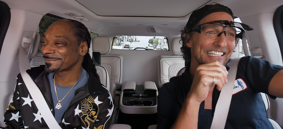Snoop Dogg and Matthew McConaughey hit Carpool Karaoke to promote The Beach Bum