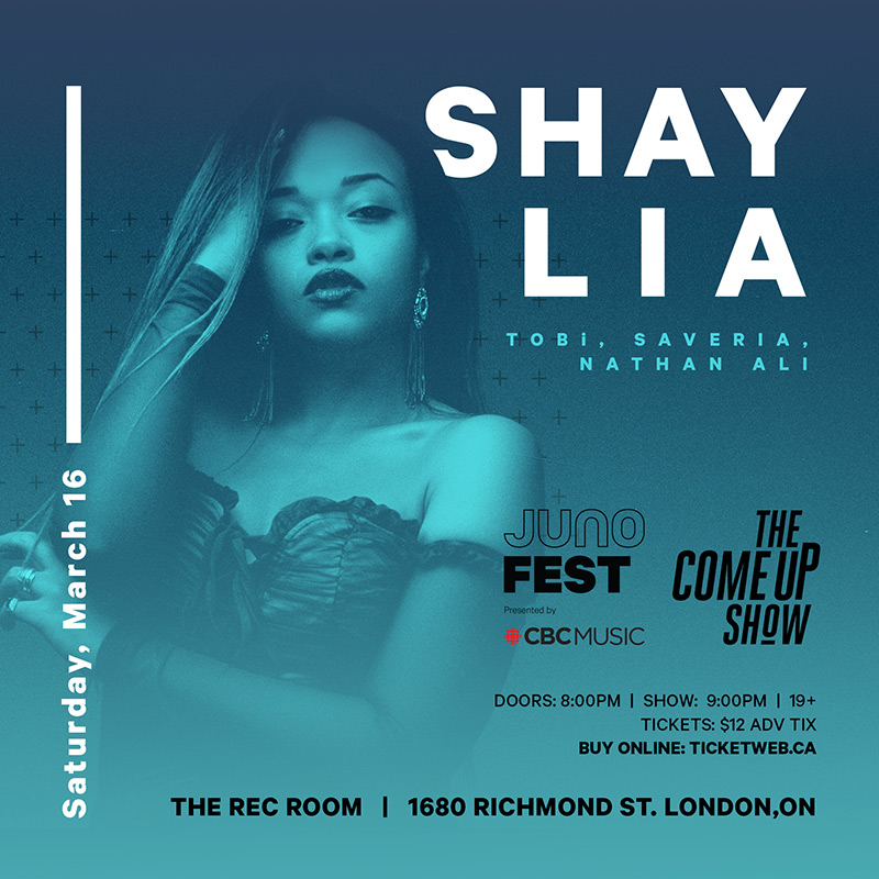 JUNOfest: Tobi, Shay Lia, Nathan Ali and Saveria live at The Rec Room in London