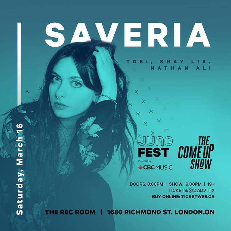 JUNOfest: Tobi, Shay Lia, Nathan Ali and Saveria live at The Rec Room in London