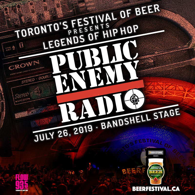 TFOB presented by The Beer Store kicks off with the Legends of Hip-Hop: Public Enemy Radio