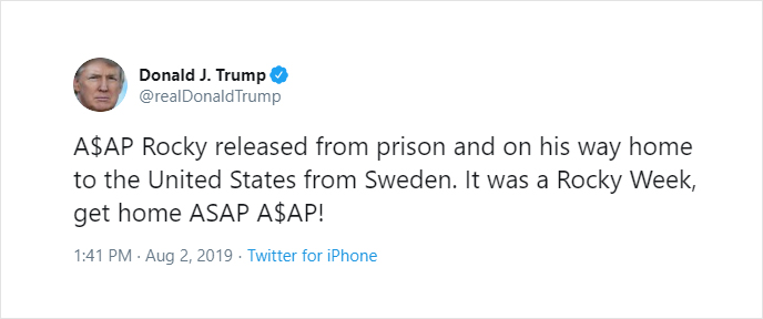 Update: A$AP Rocky makes public statement after being released from Swedish jail