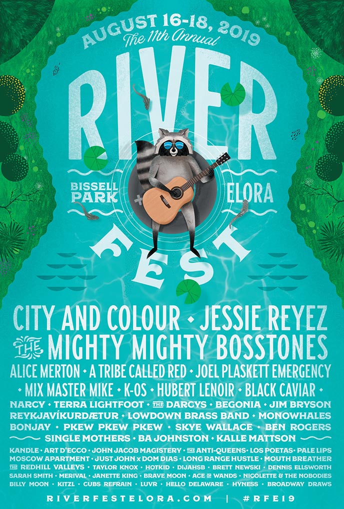 Aug. 16-18: k-os, Los Poetas, DijahSB, Narcy and more to perform at Riverfest Elora
