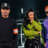 Photo of Chance the Rapper, Cardi B, and T.I. at a photoshoot for the new Netflix series Rhythm + Flow.
