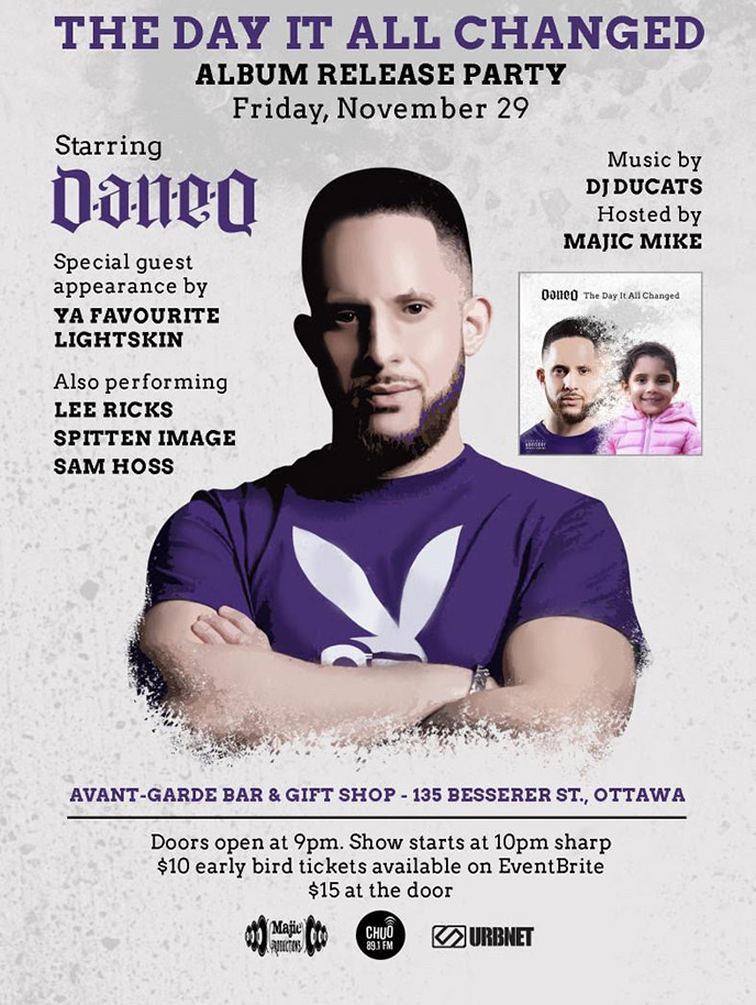 Dan-e-o bring The Day It All Changed to Ottawa on Nov. 29 with special guests