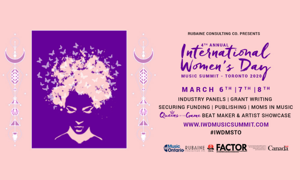 March 8: Rubaine Consulting Co. presents their 4th Annual IWD Music Summit