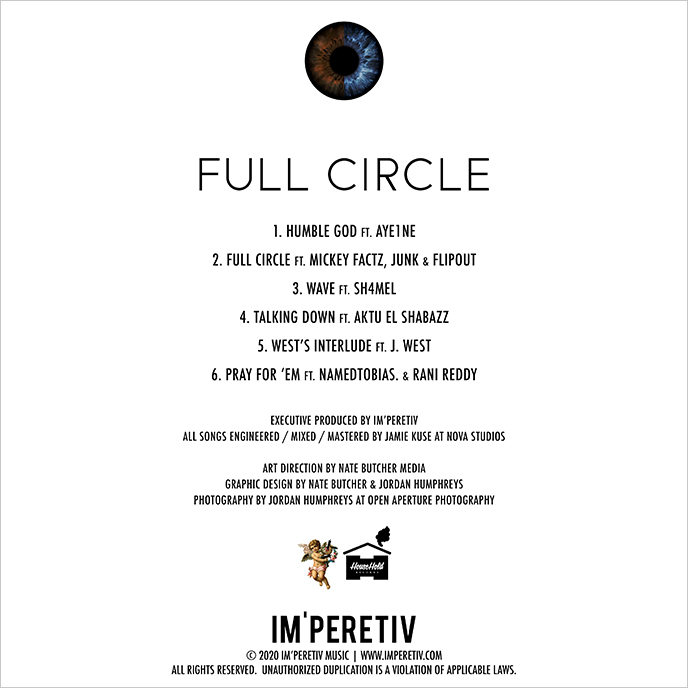 Producer IMPERETIV drops his own Full Circle EP and entirely produces the new No Advice EP by Joe Sig