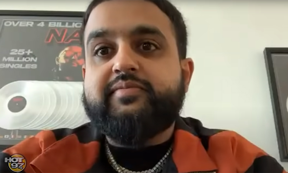 NAV on webcam with Hot 97 discussing Back to Back and other releases