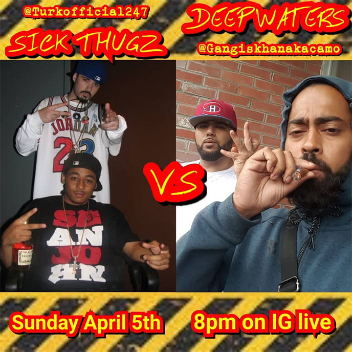 April 5: Deepwaters and Sick Thugz to square off on IG Live battle