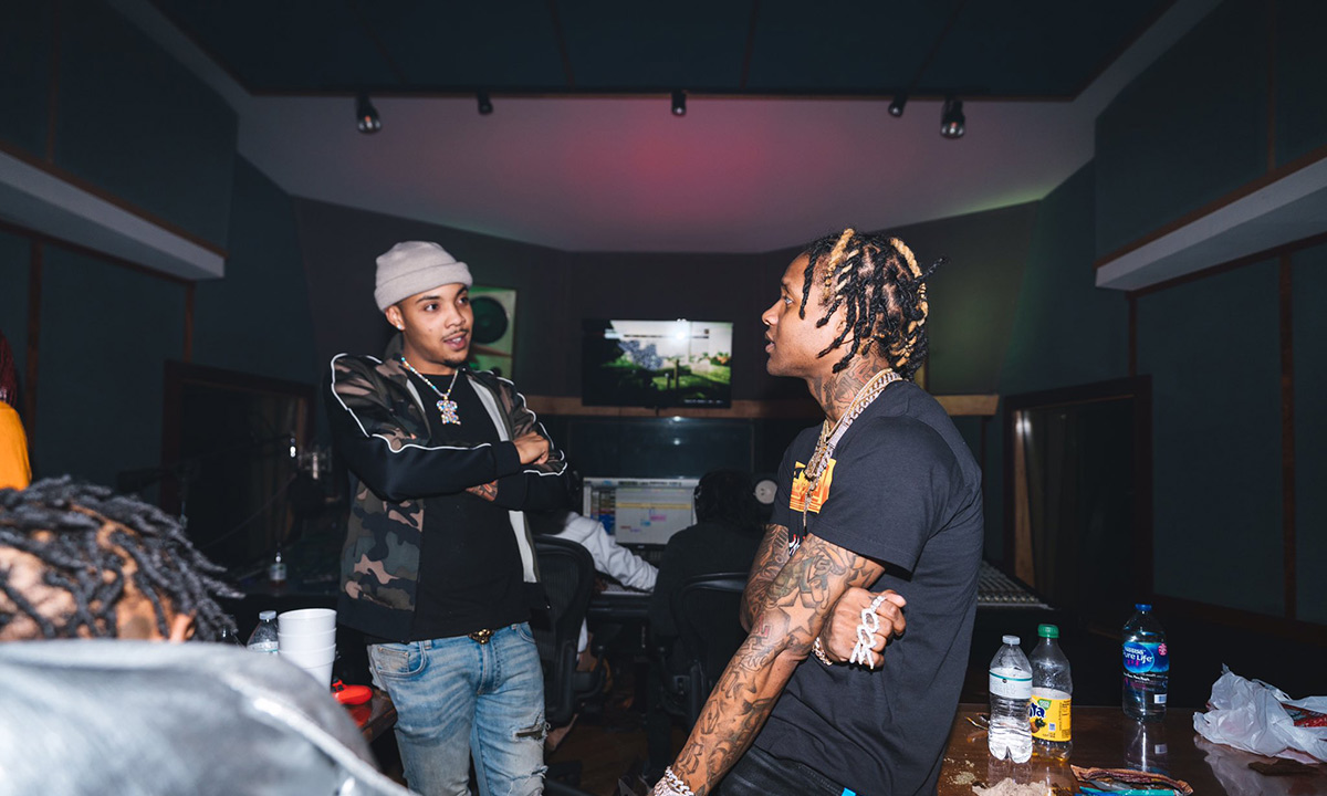 G Herbo in the studio with Lil Durk