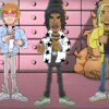 Animated Murda Beatz, YNW Melly and Lil Durk in the Banana Split video