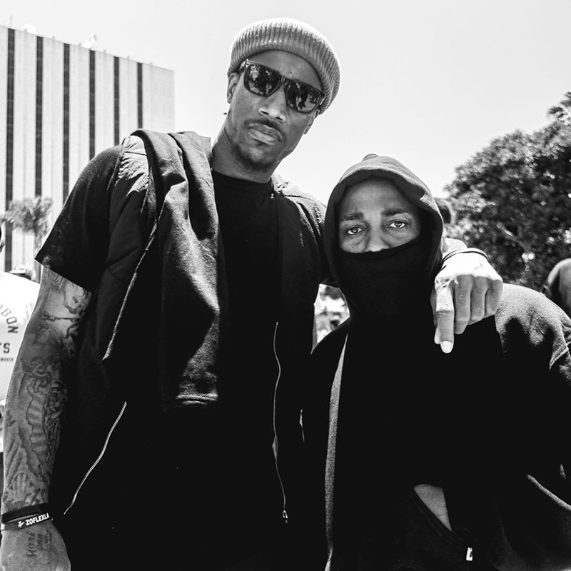 Alright: Kendrick Lamar joins Compton Peace Walk with DeMar DeRozan and Russell Westbrook