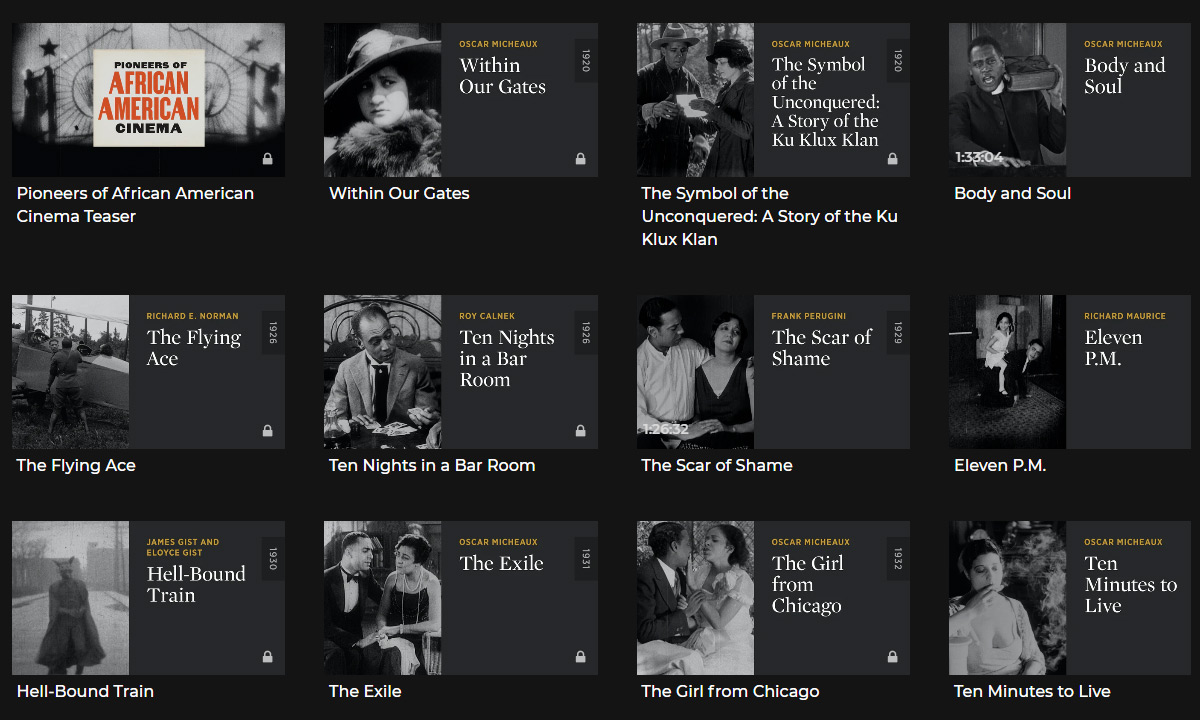 African American cinema on Criterion Collection