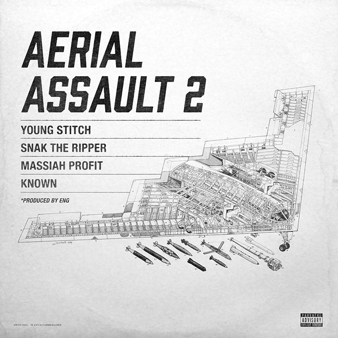 Snak The Ripper releases Aerial Assault 2 featuring Massiah, Young Stitch and KNOWN.