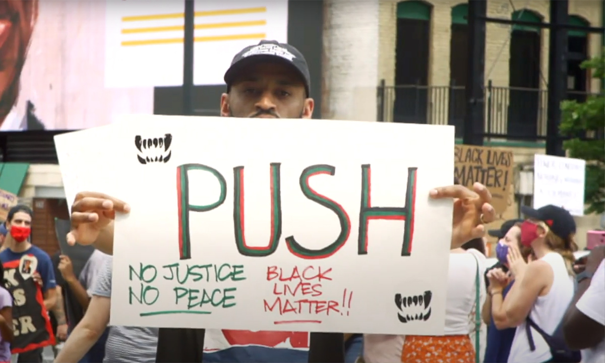 Ultra Beast head to Black Lives Matter protest for A-F-R-O-assisted PUSH video