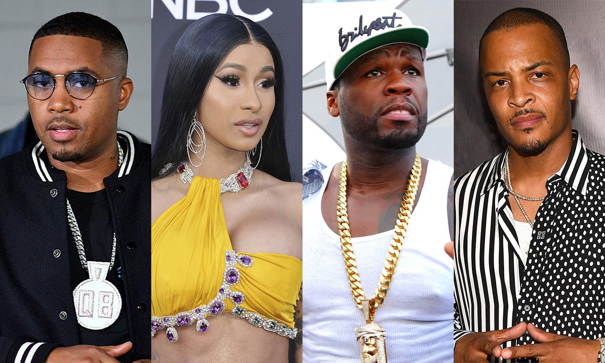 Nas, Cardi B, 50 Cent and T.I.