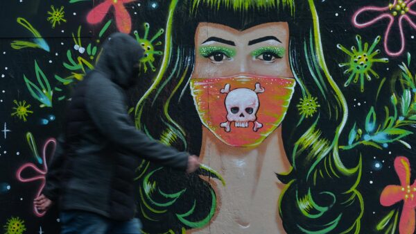 Mural by Gabriel Marques, Dublin. (Photo: Artur Widak/NurPhoto via Getty Image)