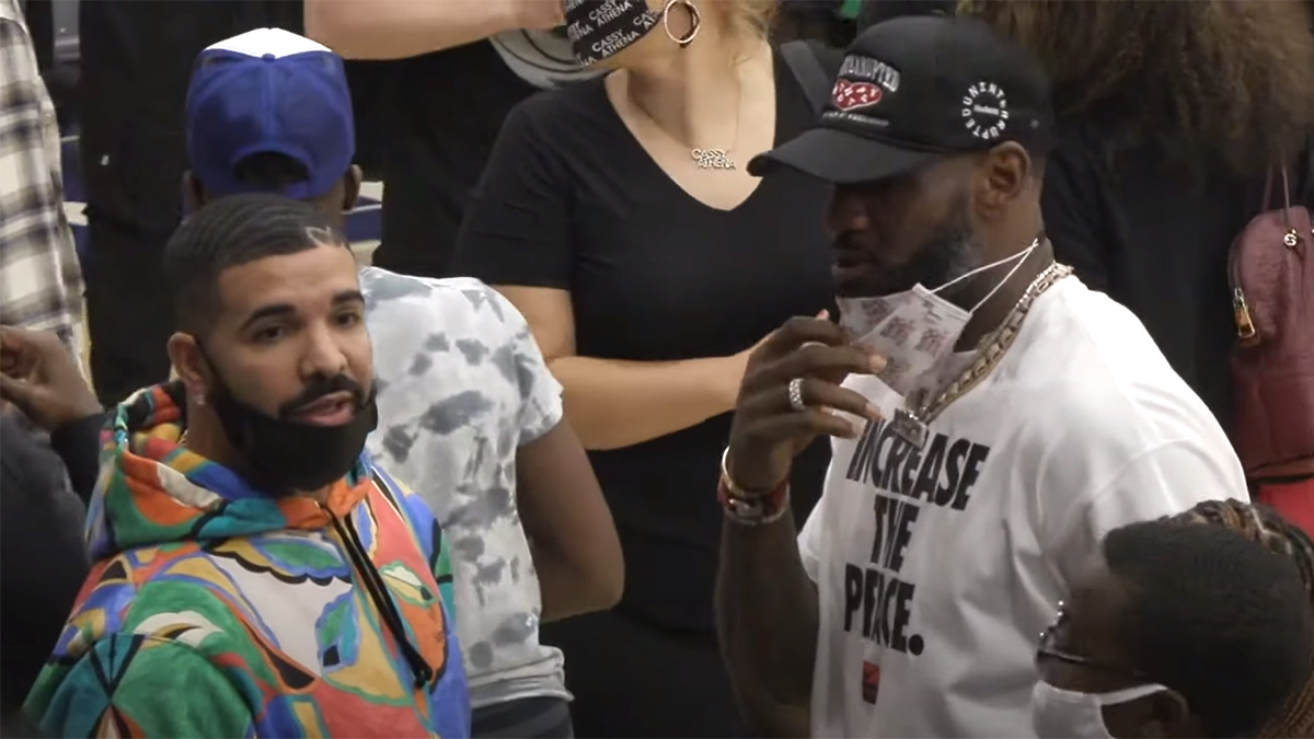 Drake, LeBron & more in attendance for Bronny James' season debut