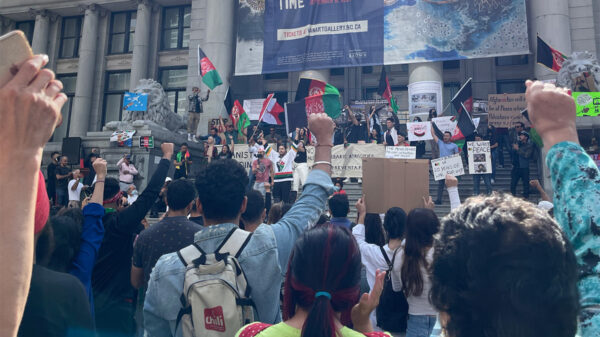 Kresnt at the #FreeAfghanistan protest