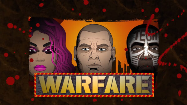 Animated depictions of Snow Tha Product, Merkules and Tech N9ne