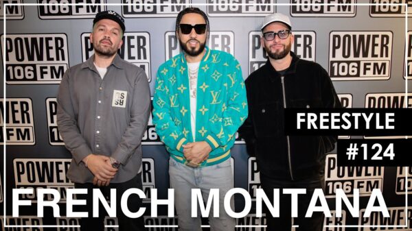 French Montana with the L.A. Leakers team