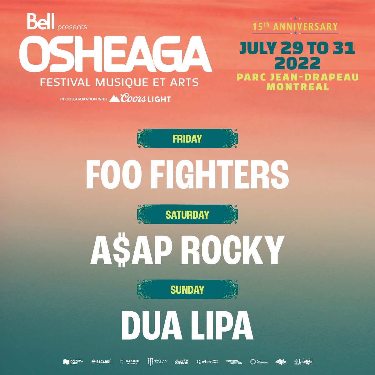 Poster for OSHEAGA Music and Arts Festival