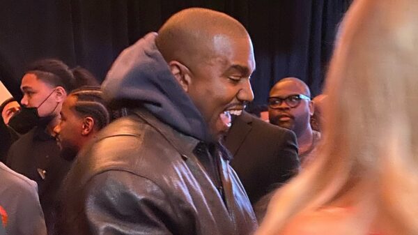 Kanye West at the Jeen-yuhs premiere