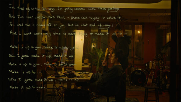 Scene from the Strangers In The House lyric video