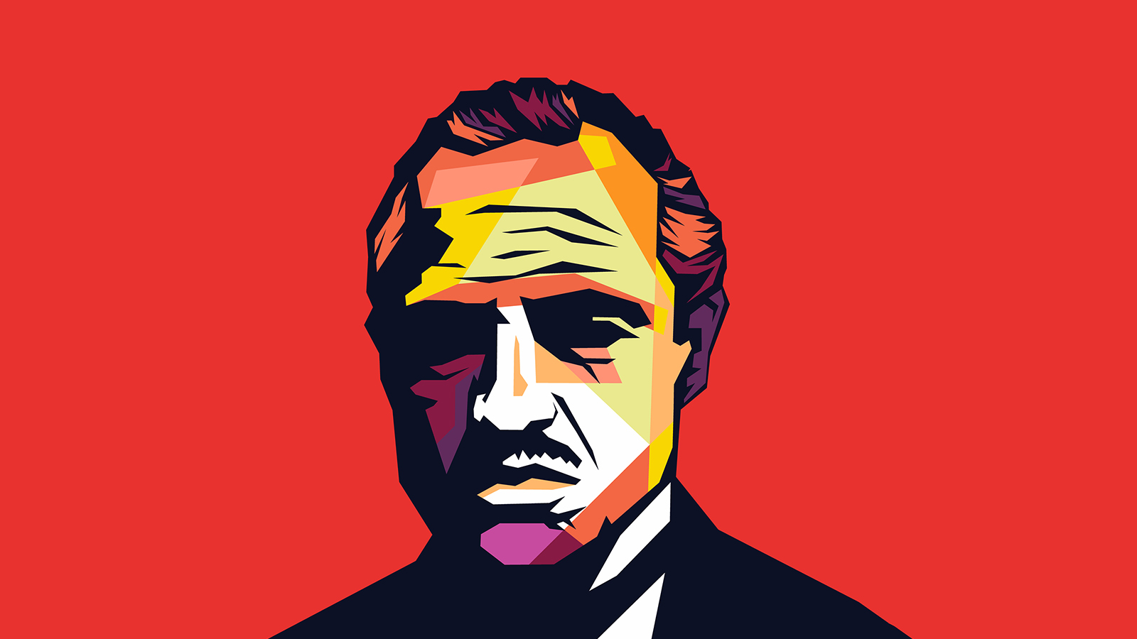 Marlon Brando in The Godfather design concept