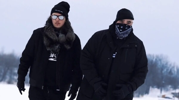 Aspects and J Morris in the Cold Out Here video