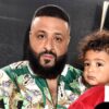 DJ Khaled picked up a Happy Meal for his son Asahd Khaled, pictured here in his arms