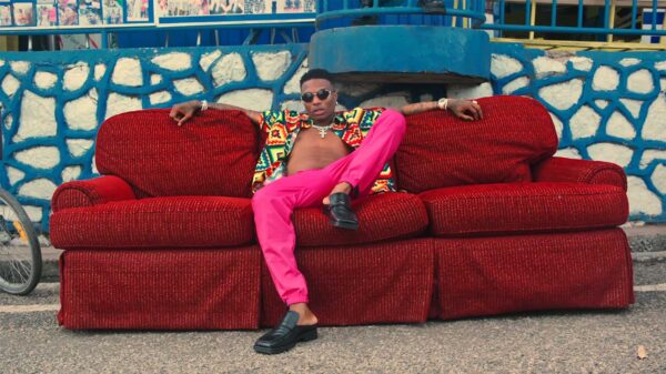 Nigerian hip-hop artist WizKid in the Essence video