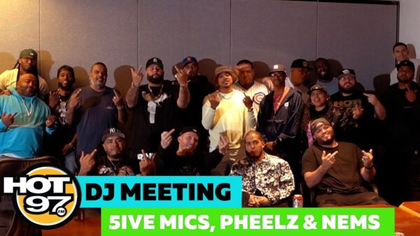 Hot 97 dj meeting group shot