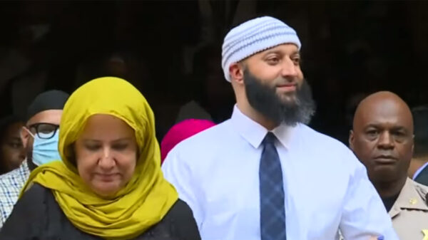 Adnan Syed being released from custody