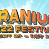 Promotional image for 2022 Cranium Festival which features cartoon characters, one holding a boombox and the other holding a 12-inch vinyl record