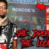 A photo of PnB Rock superimposed onto a photo of the restaurant he was killed in, as well as a screenshot of the Instagram post police believe led to him being located.