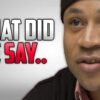 A headshot of LL Cool J, next to the words: what did he say