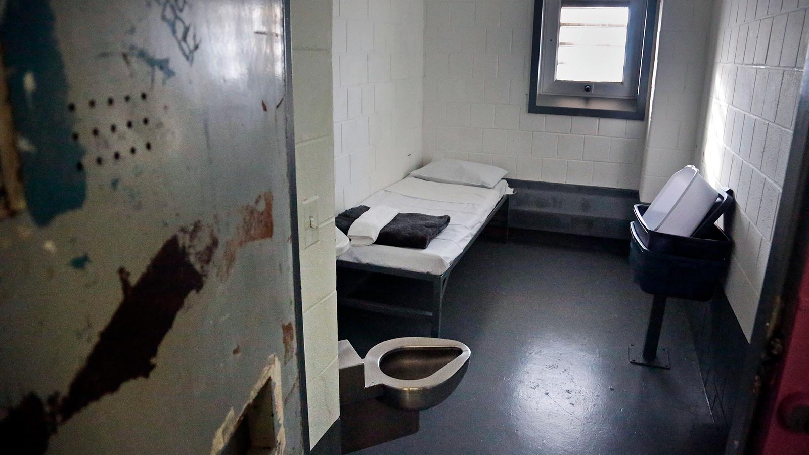 A prison cell used for solitary confinement